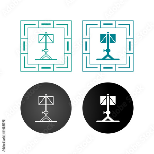 Music Stand Vector Icon