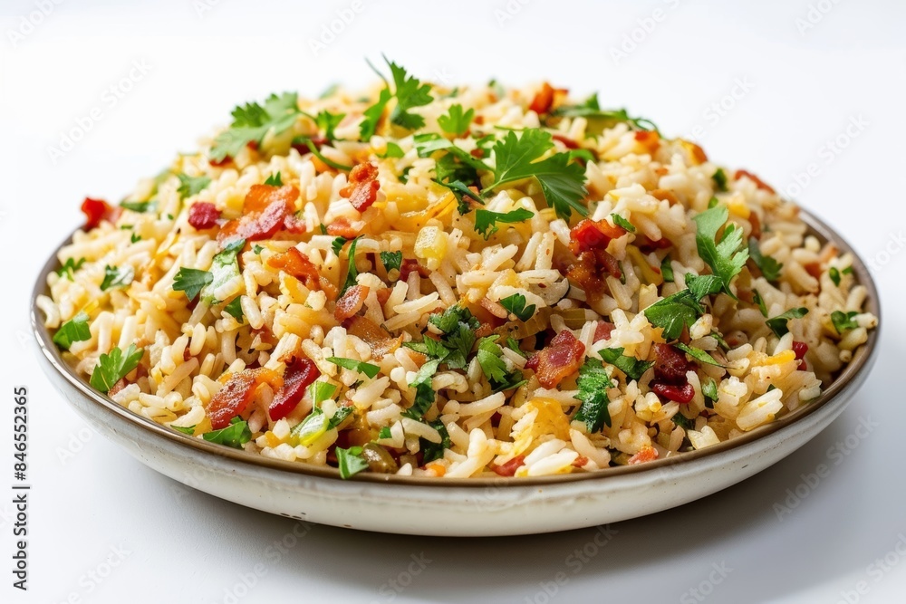 Bacon and Herb Infused Dirty Rice for a Tantalizing Meal