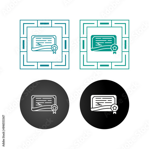 Certificate Vector Icon