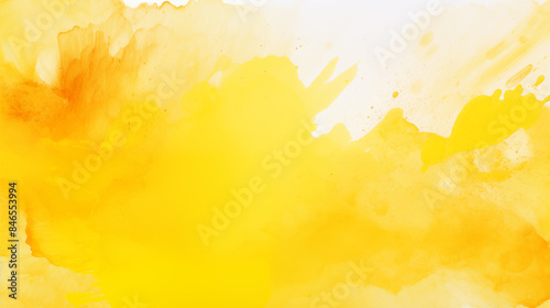 Abstract artistic yellow paint expression background