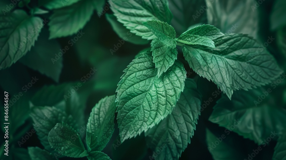 The leaves are colorful and fresh and beautiful.