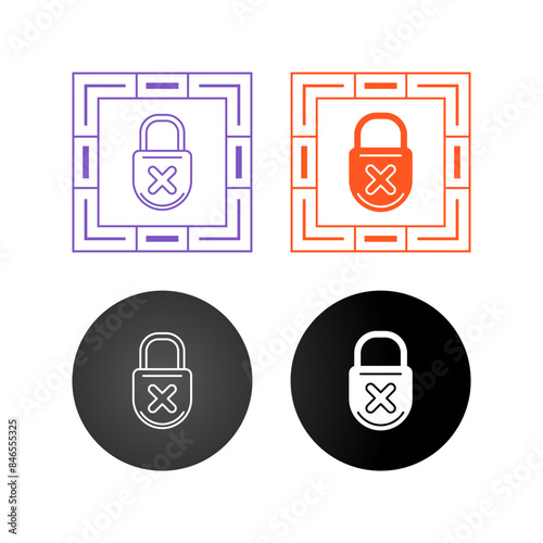 Unprotected Vector Icon