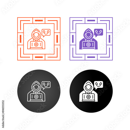 Cyber Attack Vector Icon