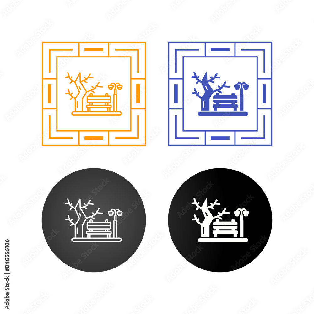 Park Vector Icon Park Vector Icon