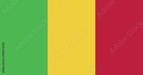 Illustration of the national flag of Mali