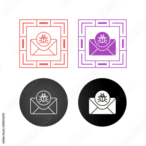 Mail Virus Vector Icon