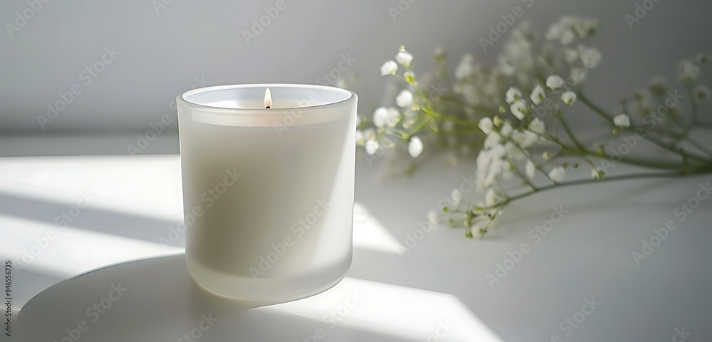 A single candle flickers, casting a warm glow against a serene backdrop. Soft hues envelop the scene, accentuating the intimate ambiance, perfect for romantic moments. isolated against th background A single candle flickers, casting a warm glow against a serene backdrop. Soft hues envelop the scene, accentuating the intimate ambiance, perfect for romantic moments. isolated against th background
