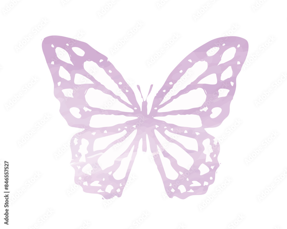 pink watercolor butterfly hand drawn design pink watercolor butterfly hand drawn design