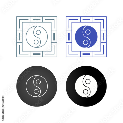 Yin Yang Vector Icon