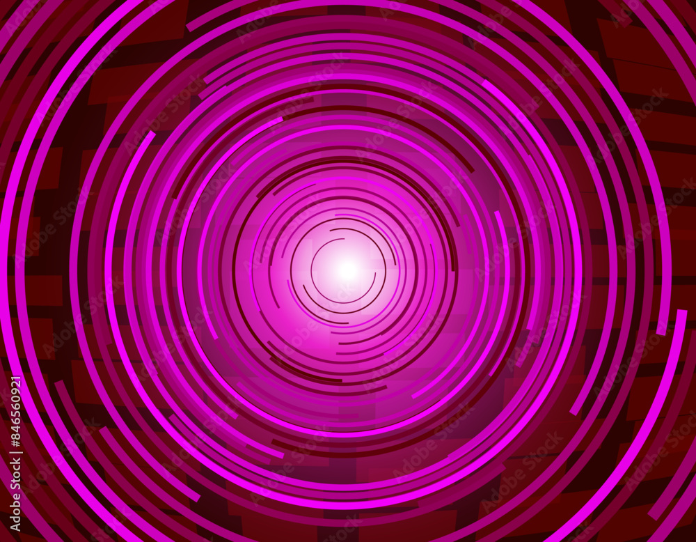 背景イラスト・サイバー幾何学 ピンク 円 1 背景イラスト・サイバー幾何学 ピンク 円 1