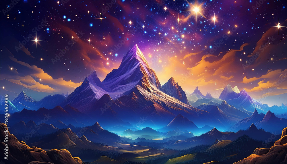 Fototapeta premium Hyper Realistic Fantastic Surreal Landscape