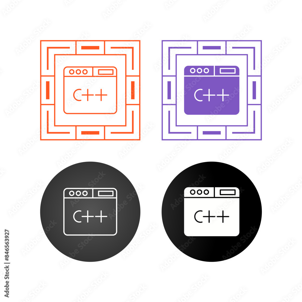 Programming language Vector Icon Programming language Vector Icon