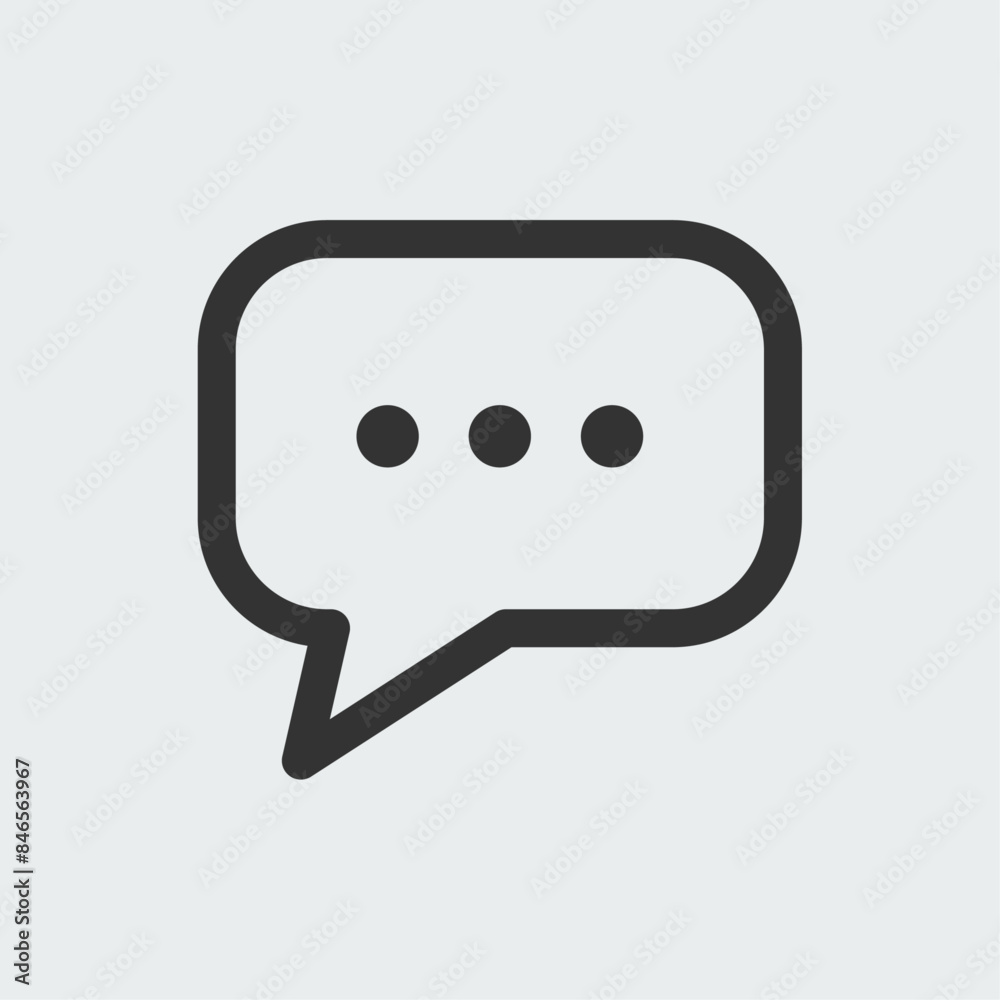 Message or messaging icon outline style. East editable vector design. Message or messaging icon outline style. East editable vector design.