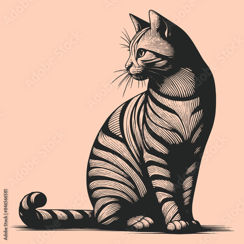 illustration of a cat