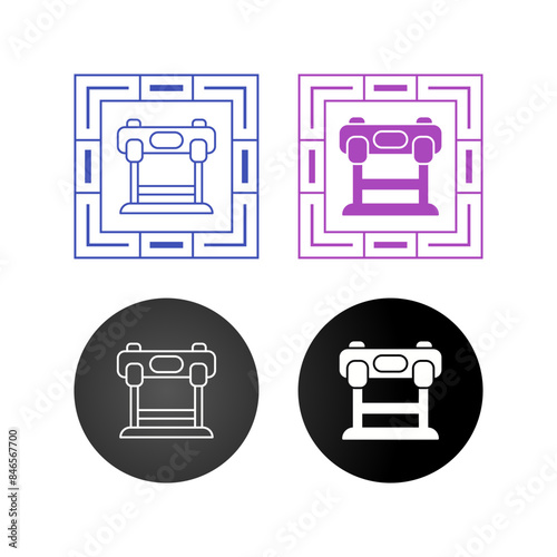 Hurdles Race Vector Icon