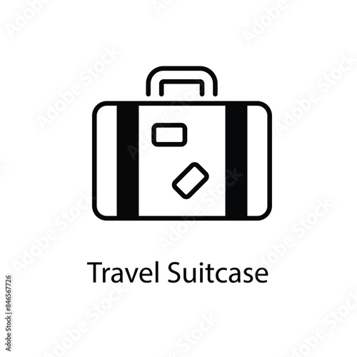 Travel Suitcase vector icon