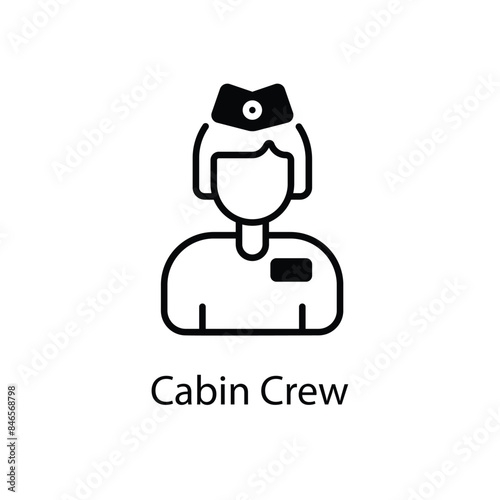 Cabin Crew vector icon