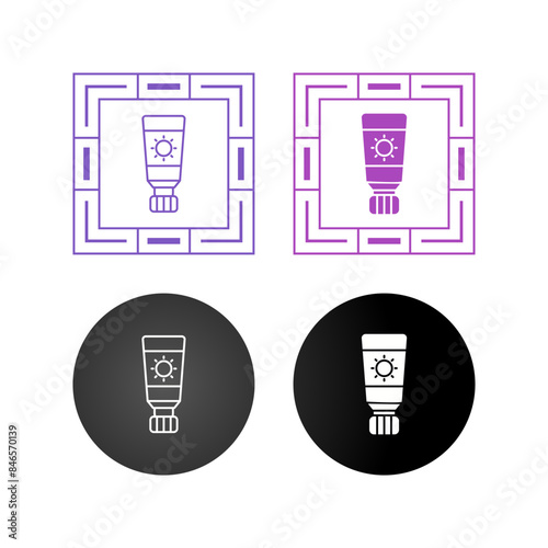 Sunscreen Vector Icon