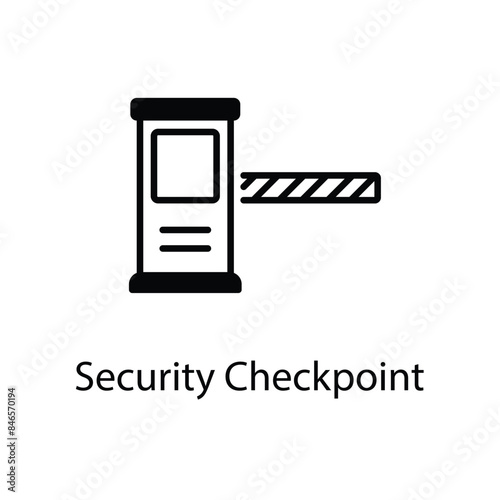 Security Checkpoint vector icon