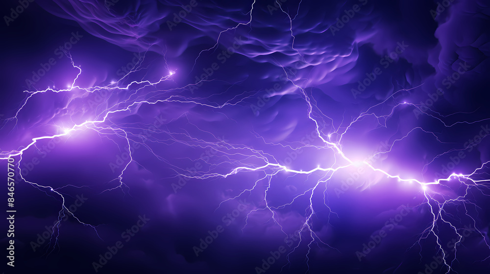 Purple lightning in the sky Purple lightning in the sky