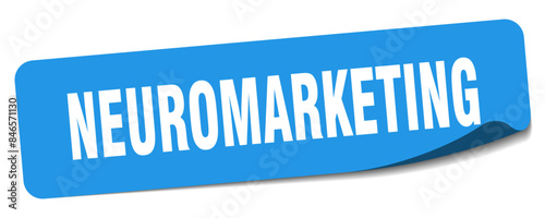 neuromarketing sticker. neuromarketing label