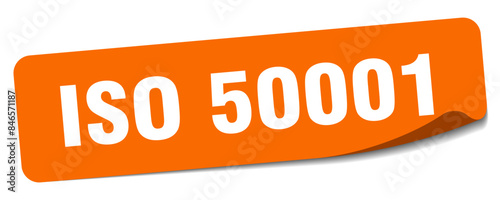 iso 50001 sticker. iso 50001 label