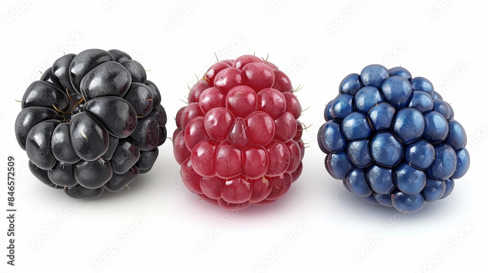 Colorful Berries Close-Up - Generative AI