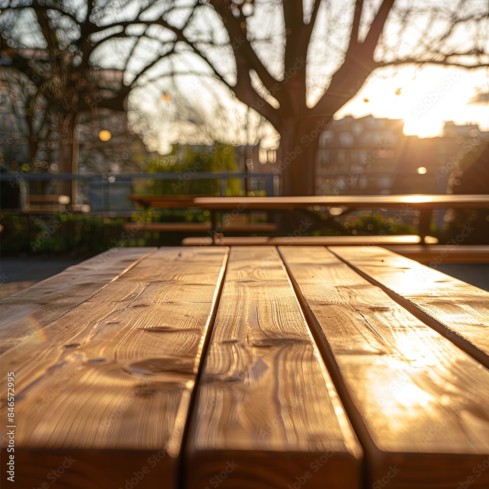 Sunny Afternoon in a Lush Green Backyard Garden