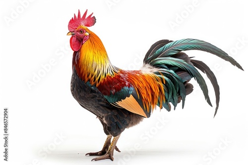 Wallpaper Mural A big rooster with a white background Torontodigital.ca
