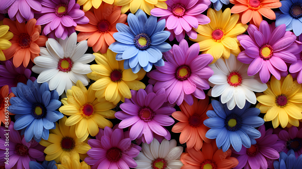Colored chrysanthemums Colored chrysanthemums