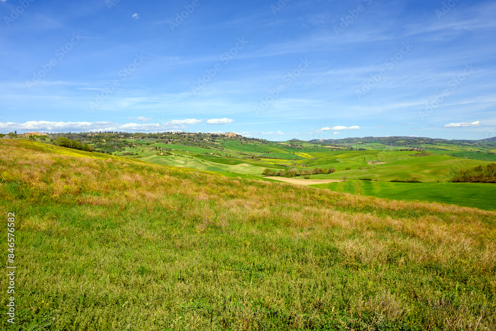Spring landscape of San Quirico d'Orcia, province of Siena, Italy Spring landscape of San Quirico d'Orcia, province of Siena, Italy