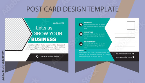  Multipurpose post card design template | Postcard design, Card design, Postcard design inspiration.
