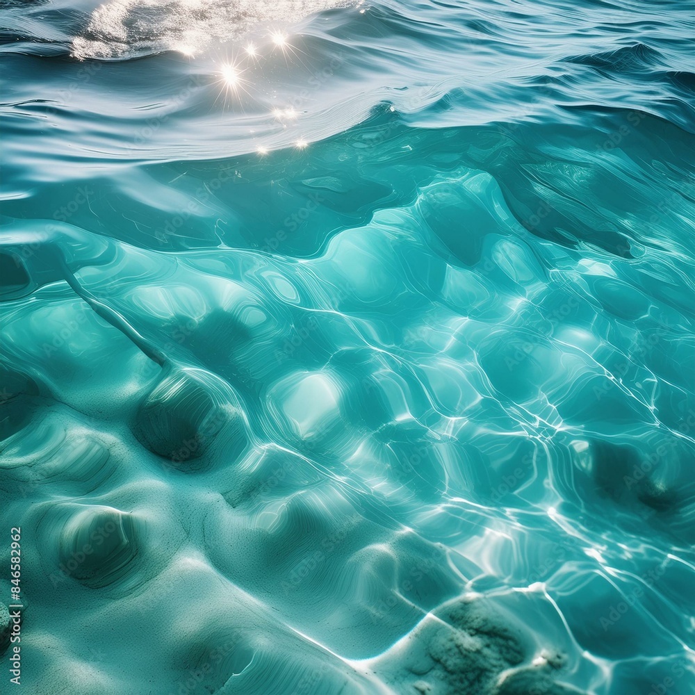 Obraz premium 바다 수면의 표피