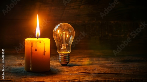 Blackout and power outage.