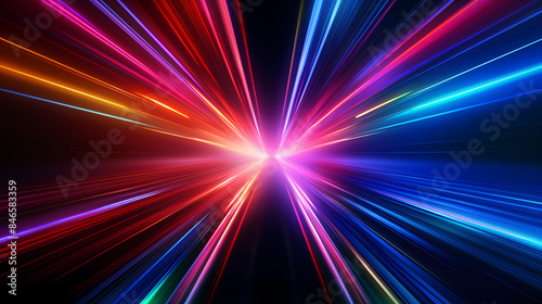 Colored light radiates outward from the center © Derby