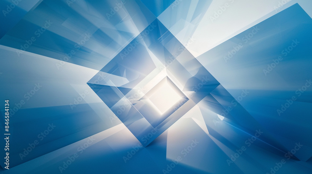 Fototapeta premium abstract blue background with squares