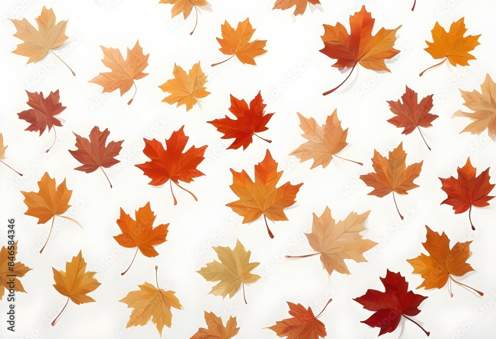 Maple Flat lay of autumn leaves texture Maple Flat lay of autumn leaves texture