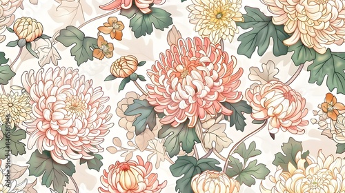 With hand-drawn beautiful  other design components, the pattern is elegant and flawless. floral design for scrapbooking, gift wrapping, printing, wedding invites, and greeting cards.