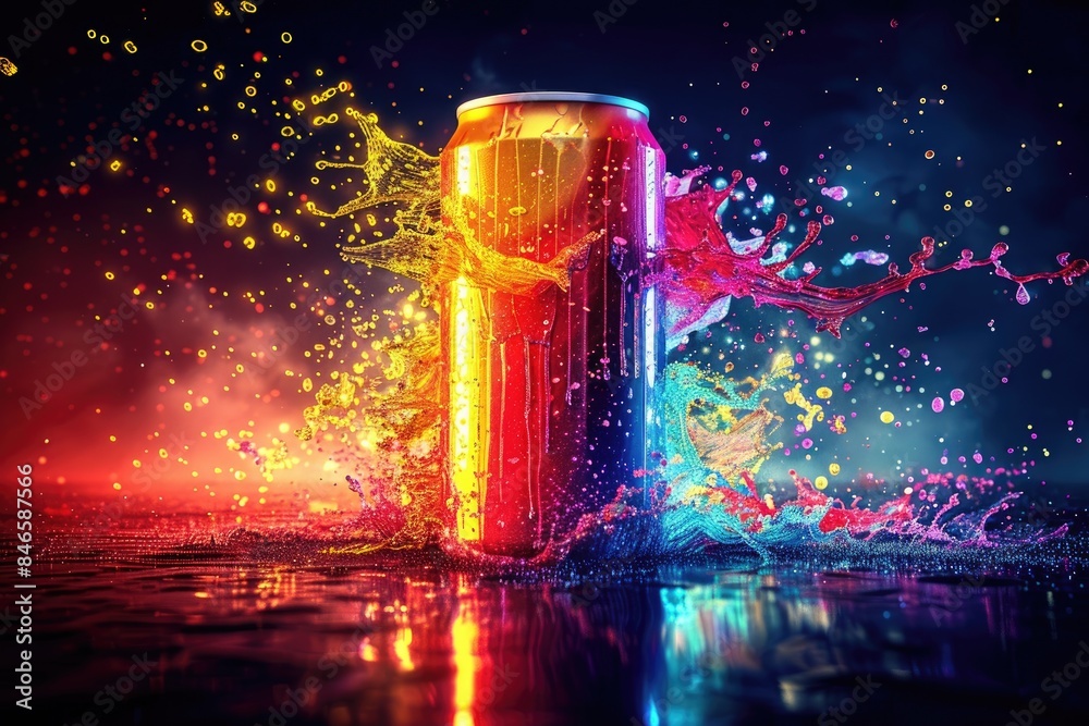 Colorful beverage cans Colorful beverage cans