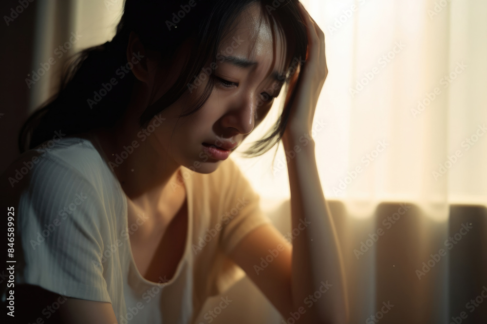女, 女性, 病気, 頭痛, 悲しみ, 苦しみ, うつ病, 頭を抱える女性, woman, female, illness, headache, grief, suffering, depression, woman with head 女, 女性, 病気, 頭痛, 悲しみ, 苦しみ, うつ病, 頭を抱える女性, woman, female, illness, headache, grief, suffering, depression, woman with head