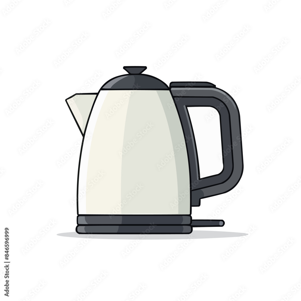 Kettle | Minimalist and Simple Line White background - Vector illustratio Kettle | Minimalist and Simple Line White background - Vector illustratio