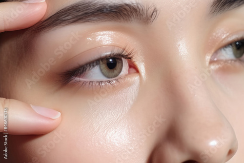 女, 女性, 化粧, 美容, エステ, クリーム, 目元, 肌, スキンケア, 美しい女性, モデル, woman, female, makeup, beauty, esthetics, cream, eye area, skin, skin care, beautiful women, model