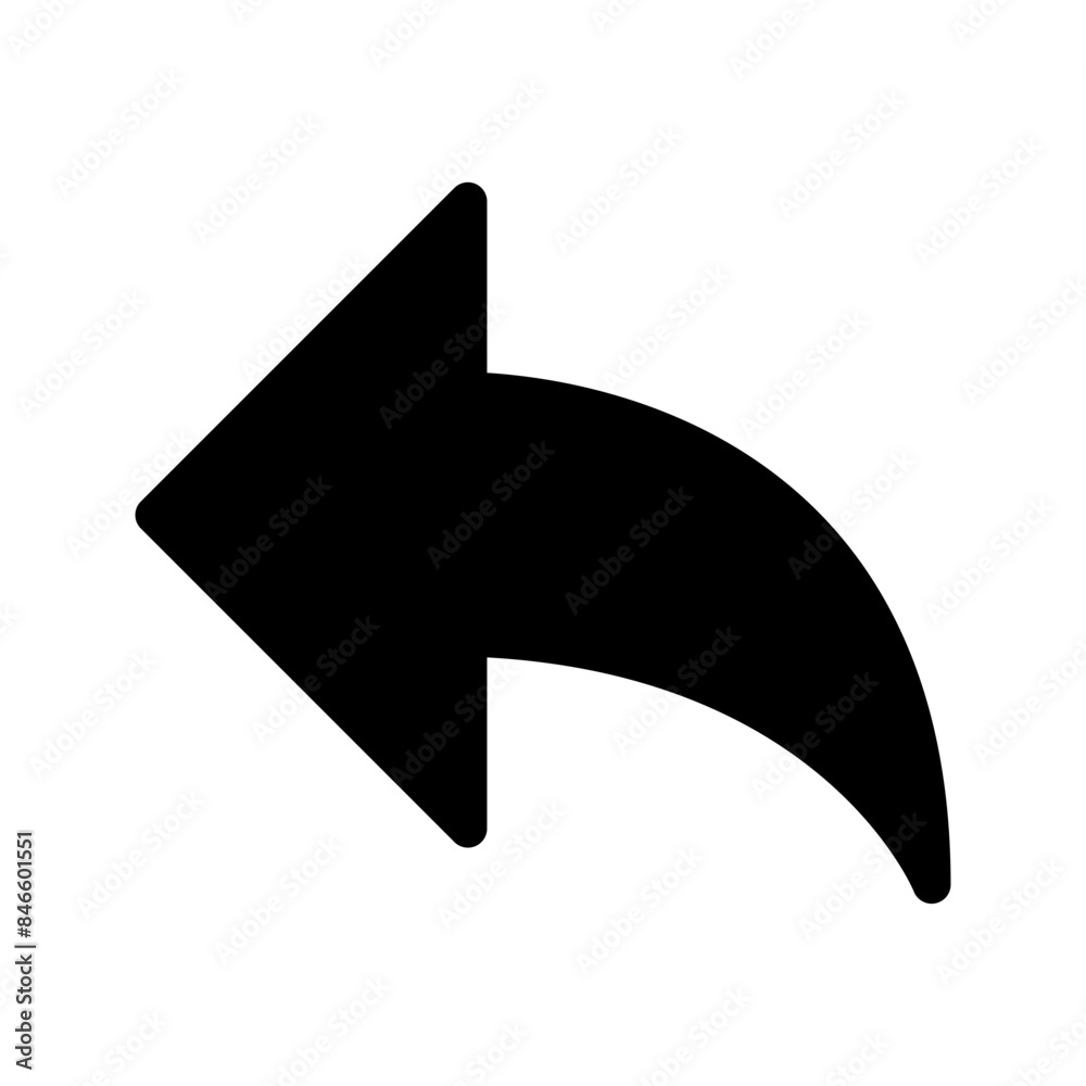 Reply Arrow Button Icon Vector Symbol Design Illustration Reply Arrow Button Icon Vector Symbol Design Illustration
