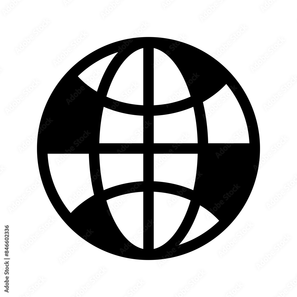 Globe Icon Vector Symbol Design Illustration Globe Icon Vector Symbol Design Illustration