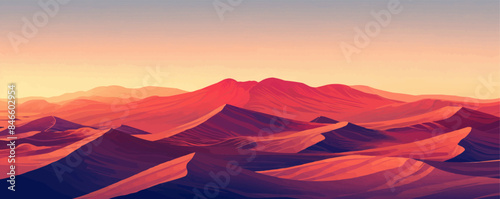 Peaceful zen garden with raked sand Vector flat minimalistic isolated illustration