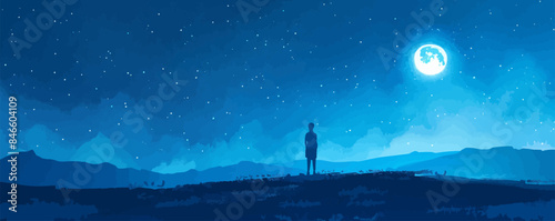 Enchanted forest with winding paths and hidden creatures Vector flat minimalistic isolated illustration