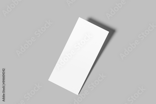 Dl Flyer Blank Mockup photo