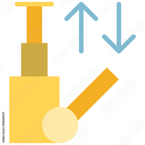 hydraulic flat icon