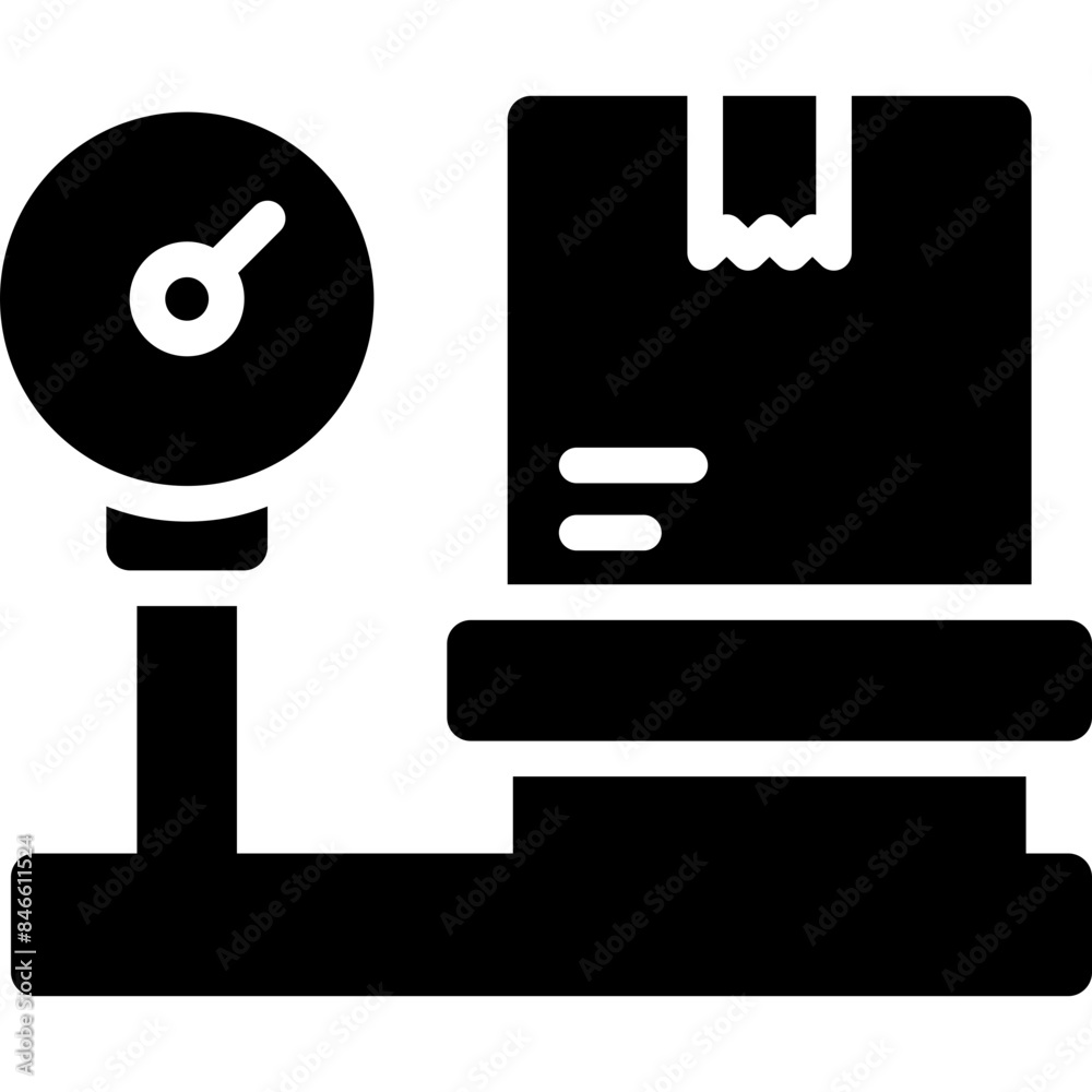 package weighing icon package weighing icon