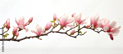 Singular pink magnolia bloo...